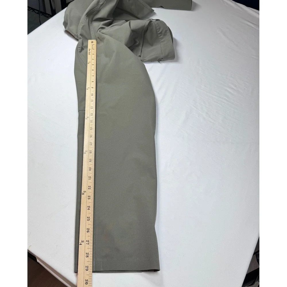 Lululemon ABC Classic Warpstreme Pants 32 Green Commuter M5ADFS 32x29